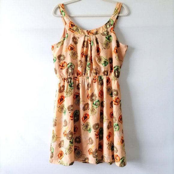 Paperdoll Womens Multicolor Floral Sleeveless Flounce Ruffle Mini Dress Size XL - Picture 4 of 6